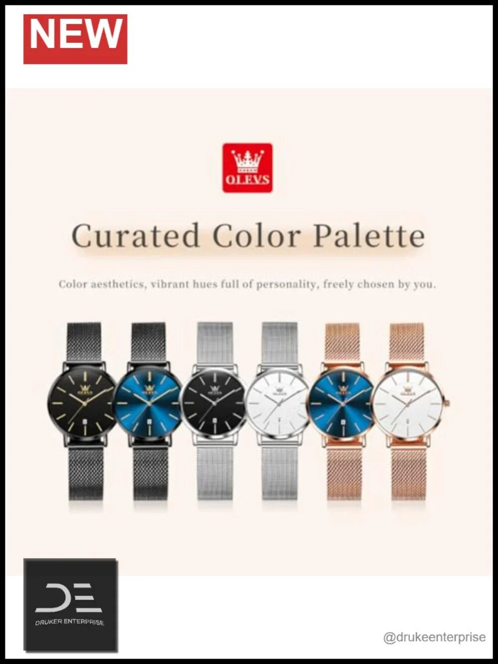 Women's Thin Minimalist Watch with Leather Band Water Resistant Quartz Analog